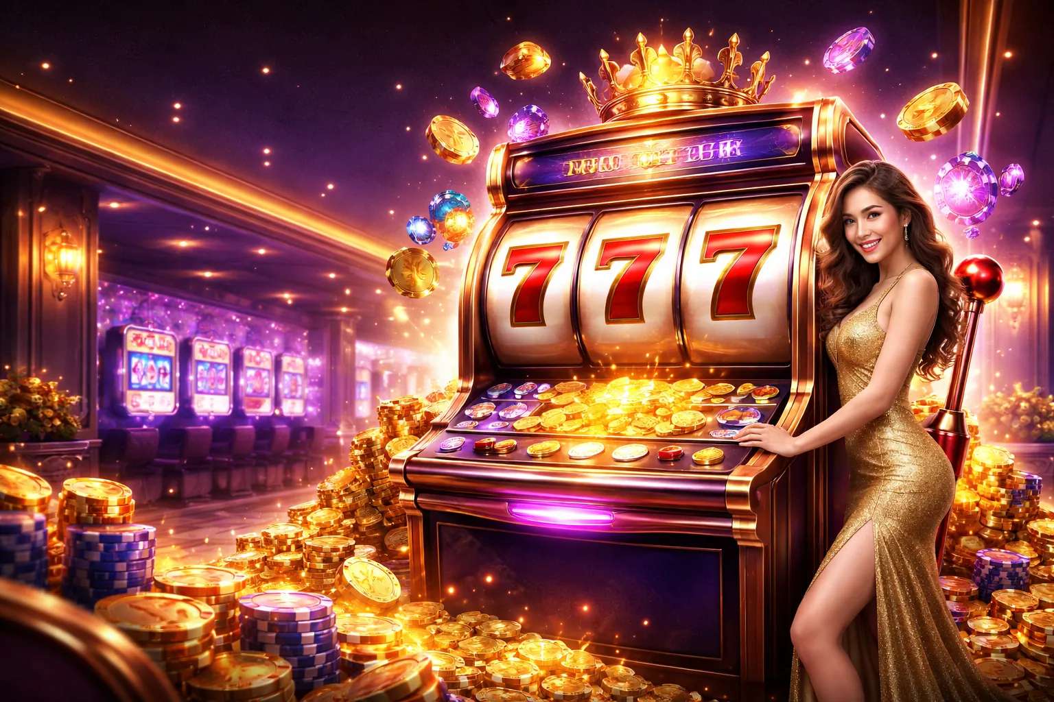 Banner quảng cáo c54c với các trò chơi cá cược sôi động