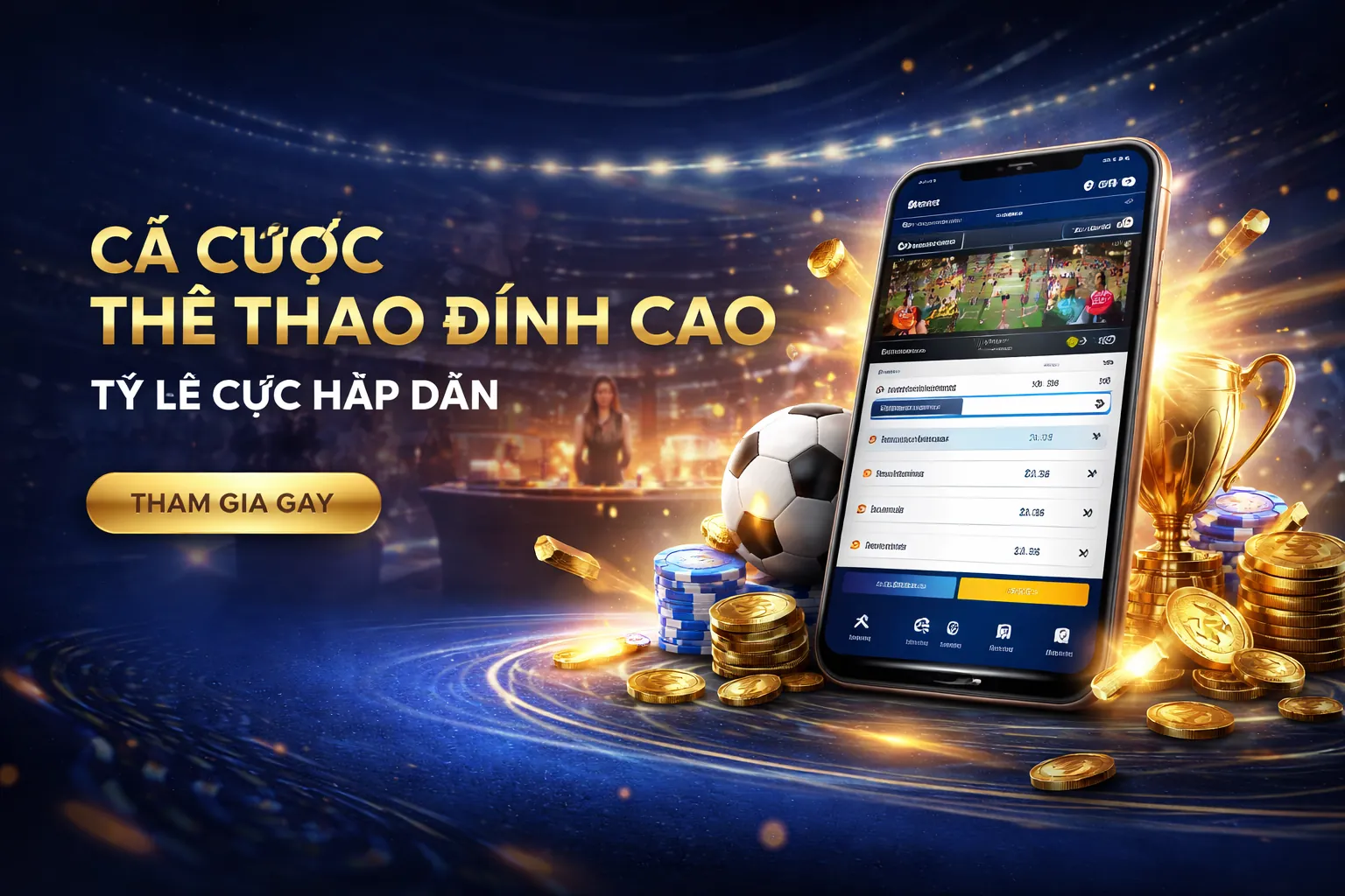Sân vận động thể thao sôi động tại c54c